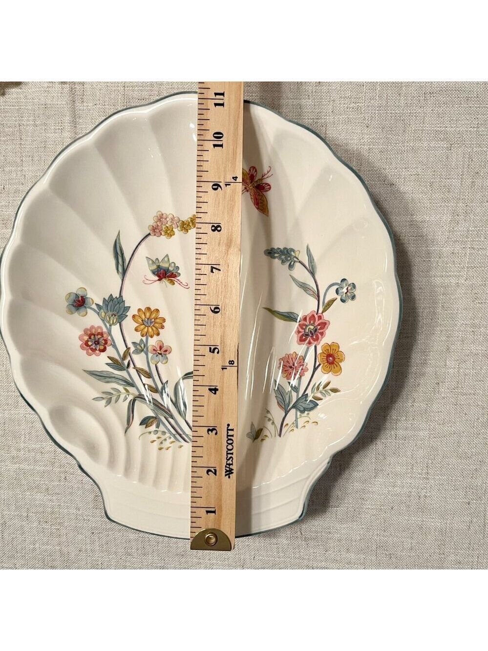 Jahuin by Andrea Vintage Ceramic Seashell Platter by Andrea - Picture 5 of 8